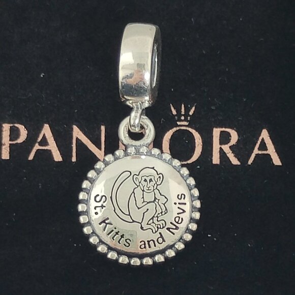 Pandora Jewelry - Pandora Saint Kitts and Nevis Monkey Exclusive Dangle Charm Sterling Silver